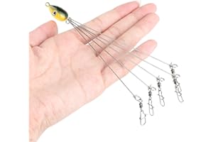 Wytino Umbrella Rigs,5 Arms Alabama Ombrello Giga Testa Pesca Rig,Bait Esche Da Pesca Con Girelle A Scatto,Esca Finta,Accessori Per Strumenti Di Pesca