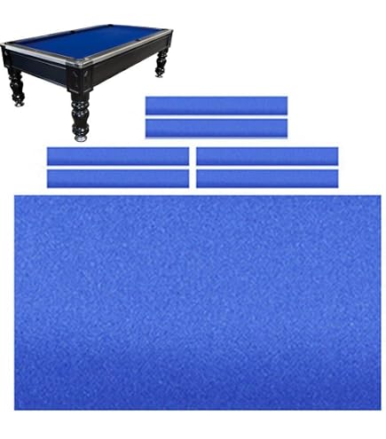 PATIKIL Tessuto Per Biliardo 9ft - Feltro Nero Professionale Con 6 Strisce Panno - 2,8x1,45m - Ricambio Per Tavolo Biliardo Da Interno Per Casa, Bar, Club