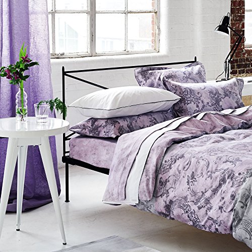 Designers Guild.- Funda nordica Filigriana Amethyst 240x220 cms + 2 Fundas de Almohada