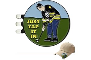 HREDZEO Marcatore Palline da Golf,Marcatori per Palline da Golf Personalizzati con Logo a Doppio Lato con Clip magnetiche per Uomini Donne Amanti del Golf