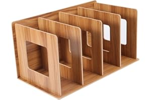 Mumusuki CD Ständer, DVD Regal Holz, DIY Multifunktionale Desktop-Lagerregal Perfekte Regal Lagerung Organisation für CD DVD BluRay Videospiel Bücher und Zeitschriften Geschenke (Kirschholz)