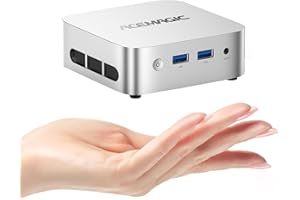 ‎ACEMAGICIAN ACEMAGICIAN Vista Mini V1 Mini PC Win11 Pro, Twin Lake N150 (up to 3.6 GHz), 8GB DDR4 256G Desktop PC 4K HDMIx 3 for Business, School, Office