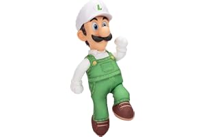 The Super Mario Galaxy Movie - Fire Luigi Mjukisdjur 35 cm Ledbar - Officiell Licens Jakks Pacific - Mjukisdjur Med Intern St