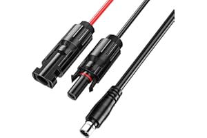 HELPERS LAB Solar Connector to DC8020 Extension Cable 8.0mm x 2.0mm to Solarpanel Charging Cable Compatibel with Jackery Explorer 3000 Pro 2000 Plus 1500 Pro 1000 Pro 1000 V2 2000 Plus 1000 Plus 700 Plus 600 Plus