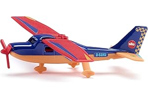 siku 1101, Sportflugzeug, Metall/Kunststoff, Multicolor, Drehbarer Propeller, Einklappbare Flügel