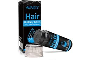 ZOXPM Haarpulver zur Haarverdichtung Schwarz Streuhaar Schütthaar mit Soforteffekt bei Geheimratsecken, Haarausfall und lichtem Haar 27.5G (Negro)