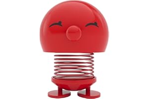 Hoptimist Bimble Wackelfigur & Glücksbringer, Skandinavische Deko Figuren für Wohnzimmer, Schreibtisch, Büro, Bürodeko & Lustige Kleine Geschenke, 10 x 10 x 14 cm, Large, Rot