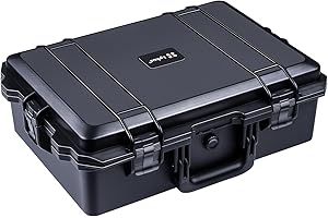 Lykus HC-5210 Duża wodoodporna twarda obudowa z konfigurowalną pianką, rozmiar wewnętrzny 52 x 36 x 18,5 cm, nadaje się do elektroniki i nie tylko