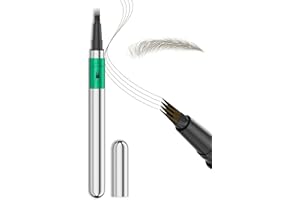 QIC Microblading Augenbrauenstift, Wasserfest & Langanhaltend, Präzise Ultra-Fine Spitze für Natürliche, Volle Augenbrauen, Bis zu 12 Stunden Halt, Cruelty-Free & Vegan (02 Brown)