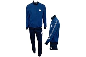 Lotto TUTA UOMO IN FELPA GARZATA - TUTA COMPLETA SPORTIVA - TUTA UOMO COTONE FELPATO - TUTA INVERNALE