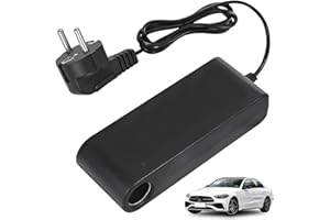 GOMETY Adaptateur secteur de voiture 12 V 10 A 120 W AC-DC 100-240 V vers 12 V 10 A Onduleur avec prise allume-cigare, adaptateur d'alimentation pour gonfleur de pneus, réfrigérateur de voiture, aspirateur