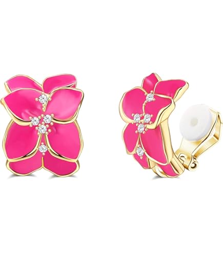 Boucles D'oreilles Argent Femme 2 Paires De Boucles D'Oreilles En Argent 925 HinDaLi - Modèles Étoile Et Fleur - Cadeau Femme Et Fille Orecchini Uomo Diamante Quadrato