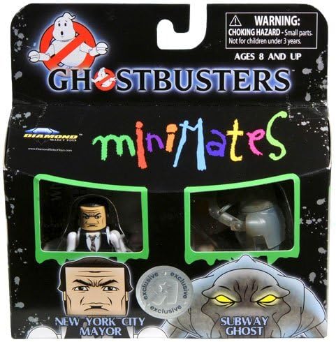 Ghostbusters Minimates Ghostbusters Exclusive Minimates Mini Figure 2Pack New York City Mayor Subway Ghost