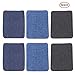 Produktbild Aolvo Eisen auf Denim Patches für Kleidung Jeans, no-sew Kniebesatz Shades Blau Jean Patches sortiert Baumwolle Jeans Reparatur-Set für DIY Jacken Taschen, 3 Farben (12,4 x 9,9 cm) 6er-Pack