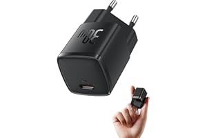 ‎BASEUS Baseus Ładowarka USB C 30 W, szybka ładowarka zasilacz sieciowy iPhone 17 16 15 14 13 12 11 Pro Max, Galaxy 25 24, ładowarka do telefonu komórkowego, wtyczka USBC, adapter do szybkiego ładowania