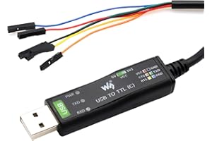 AYWHP FT-232 Cavo Seriale da USB a TTL 6pin Convertitore industriale USB TTL per Win7/8/10/11/Mac/Linux, Controllo del flusso hardware, per il debug della porta seriale di apparecchiature industriali