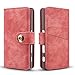 Produktbild Sony Xperia XZ Hülle, Sony Xperia XZ Schutzhülle Leder Hülle, Alfort 2 in 1 Retro Ledertasche Design Dual Use Falten Premium PU Leder Tasche Kartenfach Case Cover Flip Mappen Kasten Abdeckung für Sony Xperia XZ 5.2" Smartphone mit einem Magnetverschluss ( Karminrot )