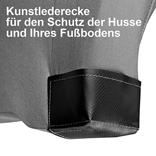 Gräfenstayn Stretch Biertischhusse Leopold 3er Set für Bierzeltgarnitur -70cm oder 50cm Tischbreite- Bierbankhussen (50 x 220 cm, Anthrazit) - 5