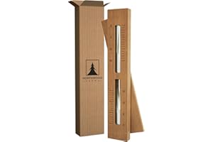 Northwood Sauna - Sauna Sand Timer - Handmade from Canadian Red Cedar Wood - Wall-Mounted Rotating 15-Minute Hourglass with White Sand
