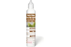 EIGTWEN White Sock Stop Anti Rutsch, 100g Sockenstopper Flüssig Wasserdicht bietet Anti-Rutsch-Schutz für alle Arten von Oberflächen, Geeignet für Kleiderbügel, Teppiche und Badezimmermatten