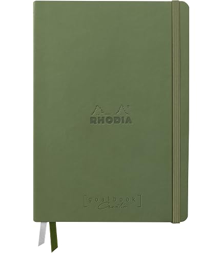 Carnet Rigide Bullet Journal Goalbook Rhodia A5 Iris - 240 Pages Pointillés Pour Organisation