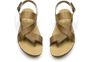 Harssidanzar Sandalias Piel Hombre