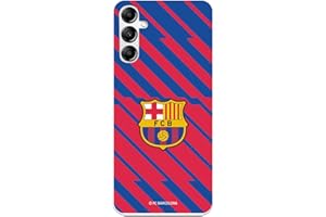 LA CASA DE LAS CARCASAS Funda para Samsung Galaxy A14 5G del FC Barcelona BarÇa Escudo tansparente para Proteger tu móvil. Carcasa de Silicona Flexible con Licencia Oficial FC Barcelona