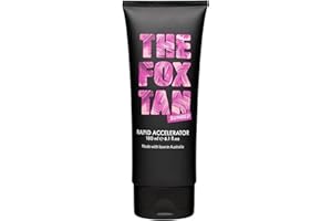 The Fox Tan Rapid Accelerator, Accelerator Lotion For Sunbed Tanning, Creates Darker, Faster & Long-Lasting Tans, Vegan & Cruelty-Free, 180ml