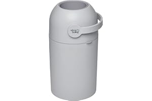 Vital Baby HYGIENE Odour-Trap Nappy Disposal System - Nappy Bin for Disposable and Reusable Diapers – Traps Odours, Germs & Bacteria – Holds 25 Nappies with no Refill Cassettes - Eco Friendly