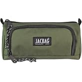 JACBAG PRIME XL-LASTİK AYRA&Ccedil;LI İKİ B&Ouml;LMELİ KALEM KUTUSU (Haki)