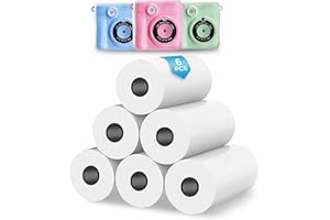 NUOTUN 6 Rollen Druckpapier für Kinderkamera, Sofortdruck Thermopapier, Nachfüllpapier für Kinderkamera