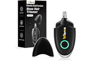 Winsea Tondeuse à poils pour oreilles et nez pour homme et femme - Tondeuse de voyage, rasoir de nez de haute précision, rechargeable par USB, étanche, fonctionnement sûr et silencieux, design