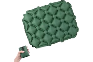 Azarxis Coussin de Siège Léger Coussin Gonflable Portable pour Randonnée Voyage Maison Concert Stade (Vert)