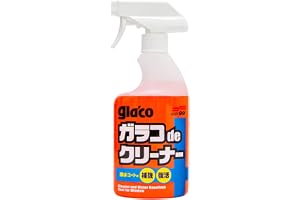 SOFT99 Glaco de Cleaner 400 ml – rengöringsmedel för alla ändamål – rengöringsspray för bilglas – glaco-glasbeläggningsförstärkare med hydrofob tillsats – vattenavvisande flytande torkare