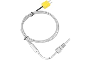 LANTRO JS Termocoppia EGT, Termocoppia EGT Tipo K Sensore di Temperatura a Termocoppia con Punta scoperta e Connettore