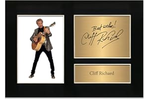 Zulu Image Cliff Richard Memorabilia A4 Printed Autograph Photo Reproduction Print Picture Display No98, Black