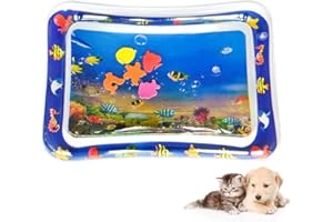 GUSHE Sensor Water Playmat, Sensory Water Play Mat for Cats, Thickened Water Sensory Playmat for Cats, Water Sensor Mat for Kids, Water Sensory Pad, Water Sensory Playmat with Fish for Pet Play (B)