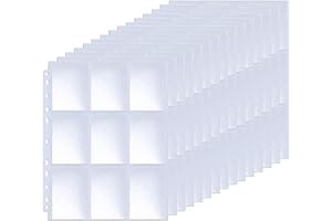 LSYYSL 270 Pcs Card Binder, 15 Pages Double Sided Card Holder, Card Collection, Waterproof and Tear Resistant for Game Card Collection, Photo Albums.