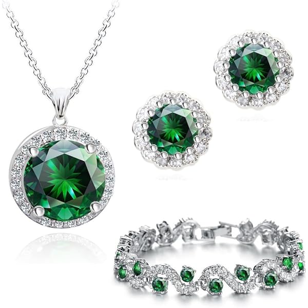 Ensemble Bijoux Roses Crystalline Azuria - Collier, Boucles D'oreilles, Bracelet Plaqué Or 18 Carats Avec Cristaux