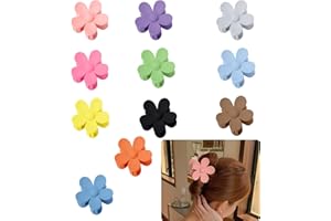 TIDEVAN 11 Stück Kunststoff Blumen Haarklammer Blumen Haarspangen Große Klauen Haarspangen Flower Hair Clips für Mädchen Dickes und Dünnes Haar für Alltag Party Hochzeit Und Strand Party Pool Urlaub
