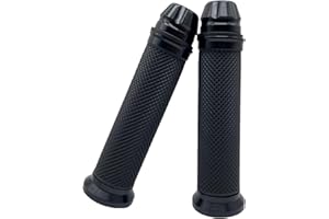 CALIWILL Motorcycle Handlebar Grips Motorbike Hand Grip Universal 7/8 inch 22mm CNC Aluminum Motorbike Handle Grips Motorcycle Handle Bar Grips Replacement