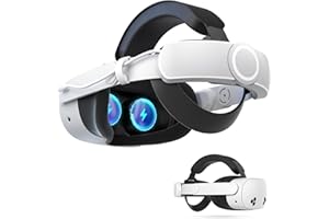 Maecker VR Sangle de tête de Batterie pour Quest 3S/Quest 3 Sangle Elite avec Batterie à Charge Rapide 8000 mAh Sangle équilibrée pour Quest 3S pour Quest 3 Accessoires