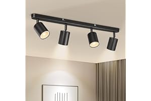 Ledronix Ceiling Spotlight 4 Bulbs Black