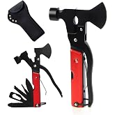 Samos&reg; 18 in 1 Multi-Tool with Axe and Hammer &ndash; Small Multi-purpose Axe with Pliers, Screwdrivers, Saw and Belt Holster &ndash; Ori