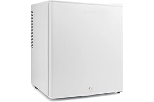 Subcold Aire30 LED Mini Fridge | 30L Table Top Model | Quiet Frost Free Fridge for Bedrooms & Hotels | Lockable with Solid door & interior LED light (White)