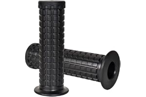 DEARBAG Manopole Manubrio Moto Antiscivolo, Motos Impugnatura Universale, Impugnature in Gomma, Manopole Moto Retrò Motorcycle Handlebar Grips per Scooter Quad Cruiser Off Road Motor Dirt Pit Bici
