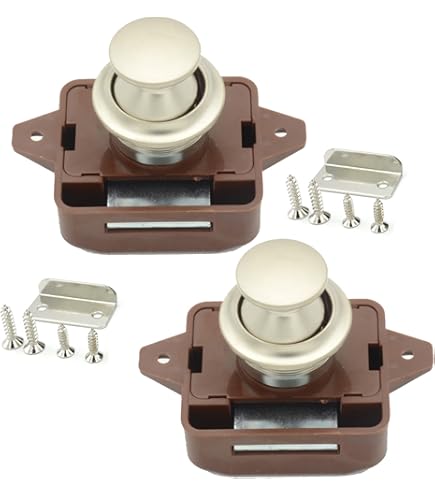 Serratura A Pressione Per Armadietto Camper - Chiusura A Pulsante Per Cassetti E Porte - Foto 3