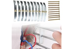 QOXEZY 10 pezzi – Gancio a vite per prese elettriche da parete, clip di riparazione per prese elettriche da parete, supporto, riparazione per prese elettriche da parete per ganci a cassetta, fissaggio