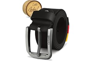 Cartvelli Premium Ledergürtel Herren Made in Germany mit Geschenkbox - Echtleder-Gürtel 40mm
