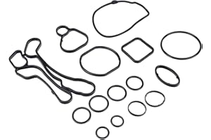 3mirrors Engine Oil Cooler Gasket Seals Compatible with Vauxhall Astra Vectra Zafira Insignia Chevrolet Cruze Astra Aveo Aveo5 Sonic G3 1.6L & 1.8L Engines OE# 55571687